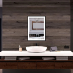 KODAEN LEDBMF217 INFINITY SP Front-Lit Framed LED Bathroom Vanity Mirror