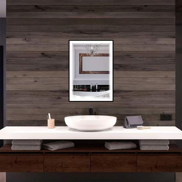 KODAEN LEDBMF217 INFINITY SP Front-Lit Framed LED Bathroom Vanity Mirror