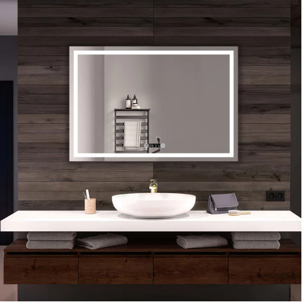 EMBRACE Bathroom LED Vanity Mirror w/ Built-in Bluetooth Speaker