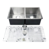 KODAEN UN1515P 33″ MISSION UNDERMOUNT KITCHEN SINK-16G DOUBLE BOWLS