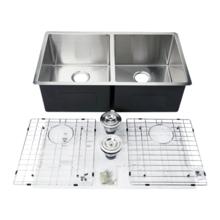 KODAEN UN1515P 33″ MISSION UNDERMOUNT KITCHEN SINK-16G DOUBLE BOWLS