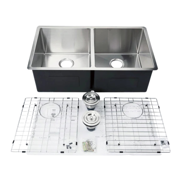 KODAEN UN1515P 33″ MISSION UNDERMOUNT KITCHEN SINK-16G DOUBLE BOWLS