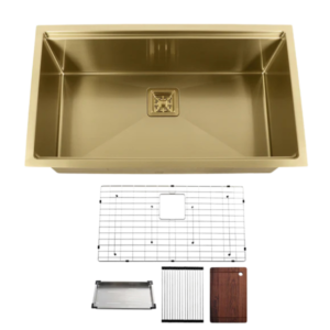 KODAEN UNS3000P 32″ Workstation Under Mount Single Bowl Kitchen Sink In 16 Gauge