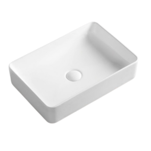 Ceramic square vessel sink