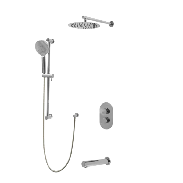 KODAEN F57104-W10ATS CRYSTAL Three Way Thermostatic Shower System