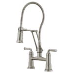 Brizo 62174LF Rook® Articulating Bridge Faucet with Finished Hose - Image 4