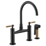 Brizo 62543LF Litze® Bridge Faucet with Arc Spout and Knurled Handle - Image 3
