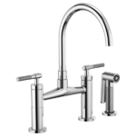 Brizo 62543LF Litze® Bridge Faucet with Arc Spout and Knurled Handle - Image 2
