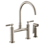 Brizo 62543LF Litze® Bridge Faucet with Arc Spout and Knurled Handle - Image 4