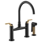 Brizo 62544LF Litze® Bridge Faucet with Arc Spout and Industrial Handle - Image 4