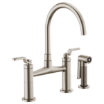 Brizo 62544LF Litze® Bridge Faucet with Arc Spout and Industrial Handle - Image 3