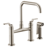 Brizo 62554LF Litze® Bridge Faucet with Square Spout and Industrial Handle - Image 4