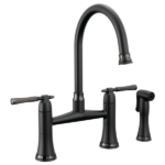 Brizo 62558LF Tulham® Bridge Kitchen Faucet with Side Spray - Image 3