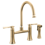 Brizo 62558LF Tulham® Bridge Kitchen Faucet with Side Spray - Image 4