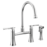 Brizo 62558LF Tulham® Bridge Kitchen Faucet with Side Spray - Image 2