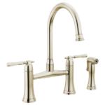 Brizo 62558LF Tulham® Bridge Kitchen Faucet with Side Spray - Image 6