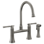Brizo 62558LF Tulham® Bridge Kitchen Faucet with Side Spray