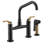 Brizo 62564LF Litze® Bridge Faucet with Angled Spout and Industrial Handle - Image 3