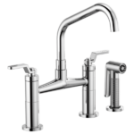 Brizo 62564LF Litze® Bridge Faucet with Angled Spout and Industrial Handle - Image 2