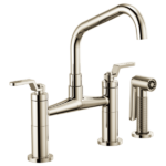 Brizo 62564LF Litze® Bridge Faucet with Angled Spout and Industrial Handle - Image 5