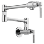 Brizo 62843LF Litze® Wall Mount Pot Filler with Knurled Handle Kit - Image 2