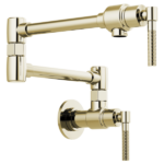Brizo 62843LF Litze® Wall Mount Pot Filler with Knurled Handle Kit - Image 5