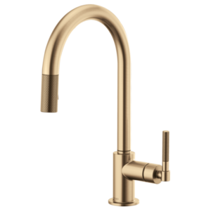 Brizo 63043LF Litze® Pull-Down Faucet with Arc Spout and Knurled Handle