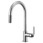 Brizo 63044LF Litze® Pull-Down Faucet with Arc Spout and Industrial Handle - Image 2