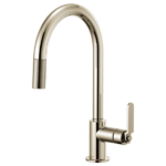 Brizo 63044LF Litze® Pull-Down Faucet with Arc Spout and Industrial Handle - Image 5