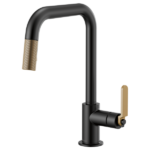 Brizo 63054LF Litze® Pull-Down Faucet with Square Spout and Industrial Handle - Image 3
