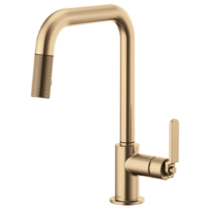 Brizo 63054LF Litze® Pull-Down Faucet with Square Spout and Industrial Handle