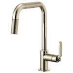 Brizo 63054LF Litze® Pull-Down Faucet with Square Spout and Industrial Handle - Image 5
