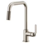 Brizo 63054LF Litze® Pull-Down Faucet with Square Spout and Industrial Handle - Image 4