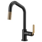 Brizo 63064LF Litze® Pull-Down Faucet with Angled Spout and Industrial Handle - Image 4