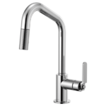 Brizo 63064LF Litze® Pull-Down Faucet with Angled Spout and Industrial Handle - Image 5