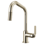 Brizo 63064LF Litze® Pull-Down Faucet with Angled Spout and Industrial Handle - Image 2