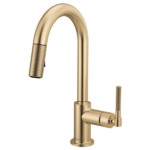 Brizo 63943LF Litze® Pull-Down Prep Faucet with Arc Spout - Knurled Handle