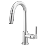 Brizo 63943LF Litze® Pull-Down Prep Faucet with Arc Spout - Knurled Handle - Image 2