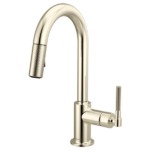 Brizo 63943LF Litze® Pull-Down Prep Faucet with Arc Spout - Knurled Handle - Image 5