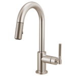 Brizo 63943LF Litze® Pull-Down Prep Faucet with Arc Spout - Knurled Handle - Image 4