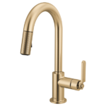 Brizo 63944LF Litze® Pull-Down Prep Faucet with Arc Spout - Industrial Handle