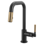 Brizo 63953LF Litze® Pull-Down Prep Faucet with Square Spout - Knurled Handle - Image 3