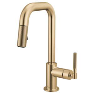 Brizo 63953LF Litze® Pull-Down Prep Faucet with Square Spout - Knurled Handle