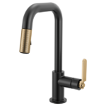 Brizo 63954LF Litze® Pull-Down Prep Faucet with Square Spout - Industrial Handle - Image 3