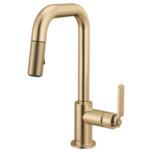 Brizo 63954LF Litze® Pull-Down Prep Faucet with Square Spout - Industrial Handle