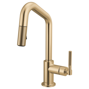 Brizo 63963LF Litze® Pull-Down Prep Faucet with Angle Spout - Knurled Handle