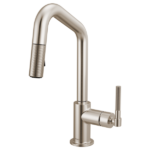 Brizo 63963LF Litze® Pull-Down Prep Faucet with Angle Spout - Knurled Handle - Image 4