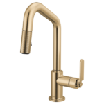 Brizo 63964LF Litze® Pull-Down Prep Faucet with Angle Spout - Industrial Handle