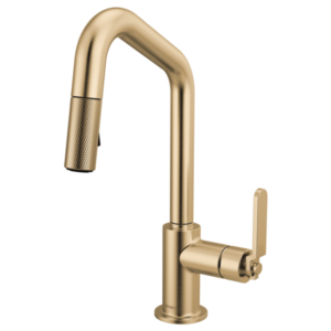 Brizo 63964LF Litze® Pull-Down Prep Faucet with Angle Spout - Industrial Handle