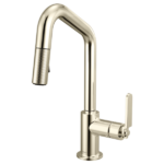Brizo 63964LF Litze® Pull-Down Prep Faucet with Angle Spout - Industrial Handle - Image 5